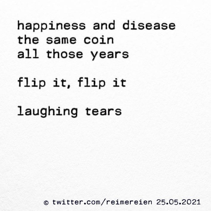 gedicht happiness and disease